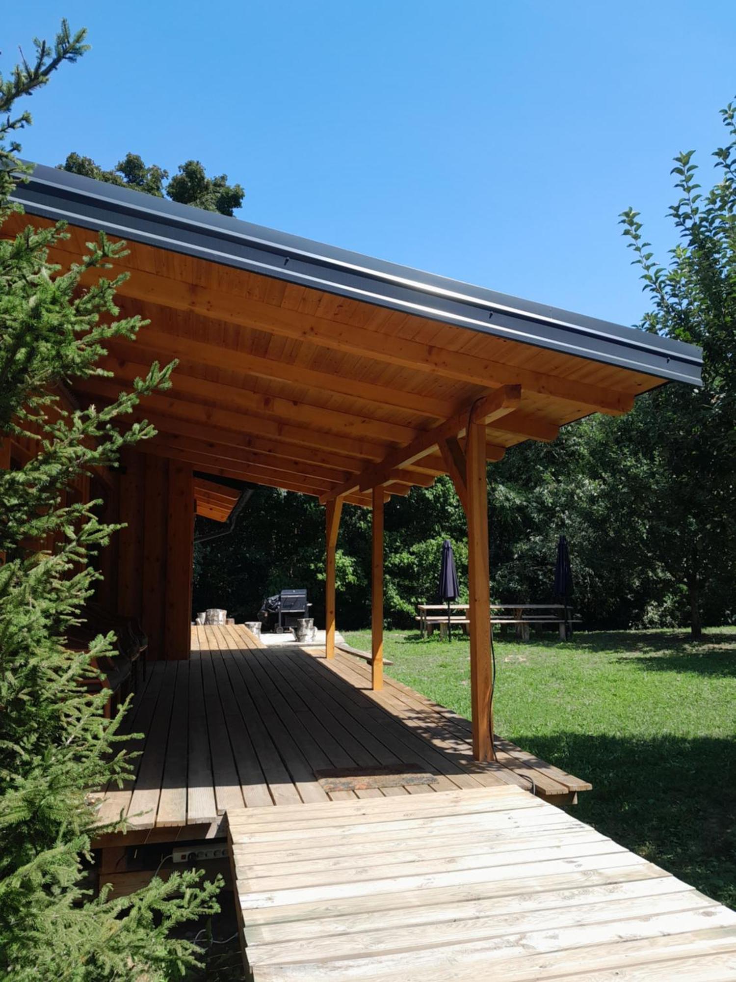 Nica Wood Villa Sremska Kamenica ภายนอก รูปภาพ